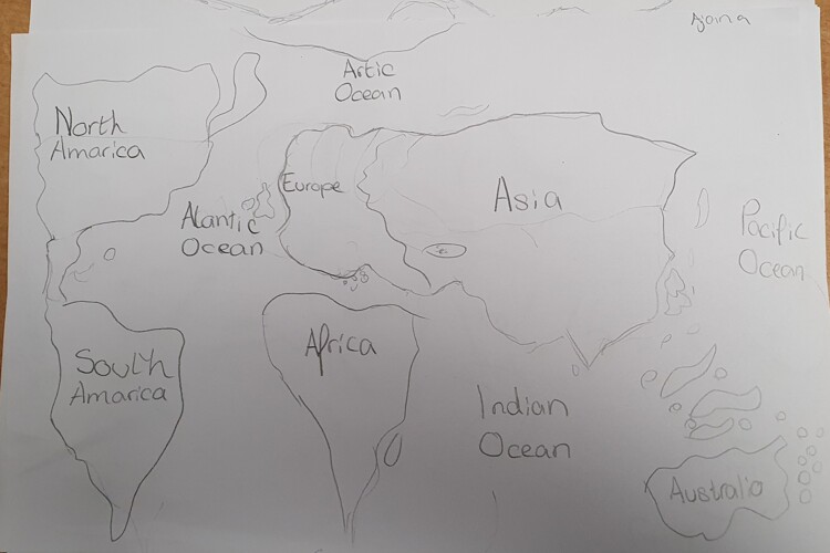 Yr6 world map 2