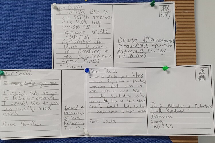 Yr2 postcards to DA